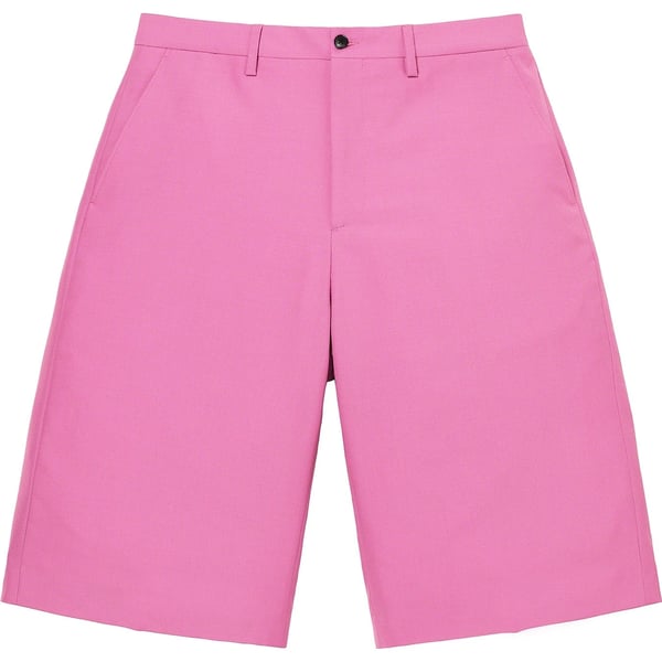 Supreme Wool Trouser Short - Pink (front)