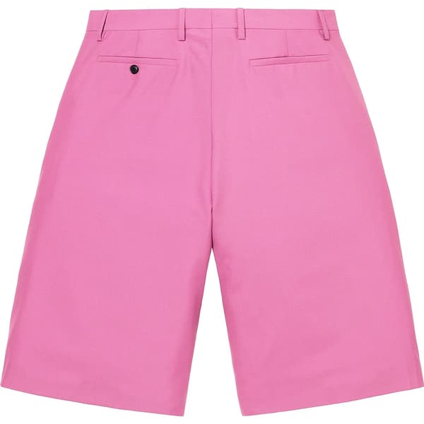 Supreme Wool Trouser Short - Pink (front)