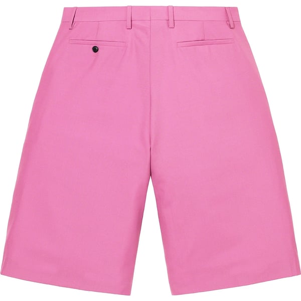 Supreme Wool Trouser Short - Pink (front)