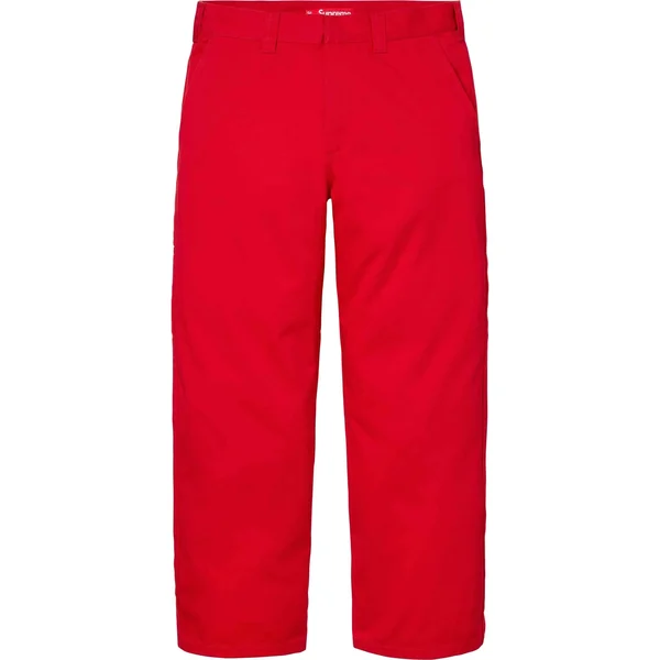 Supreme Work Pant - Bright Red (front)