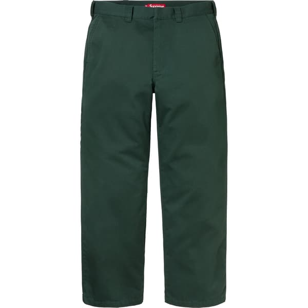 Supreme Work Pant - Dark Green (front)