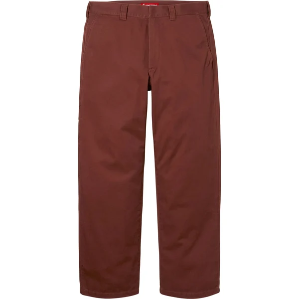 Supreme Work Pant - Mahogany (front)