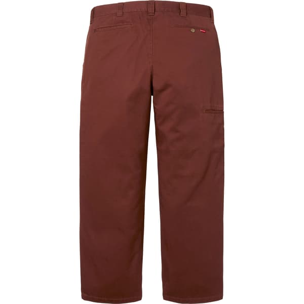 Supreme Work Pant - Mahogany (front)