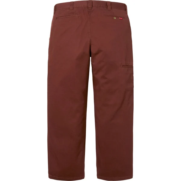Supreme Work Pant - Mahogany (front)