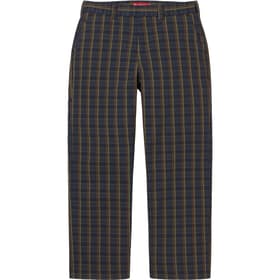 Supreme Work Pant Navy Plaid