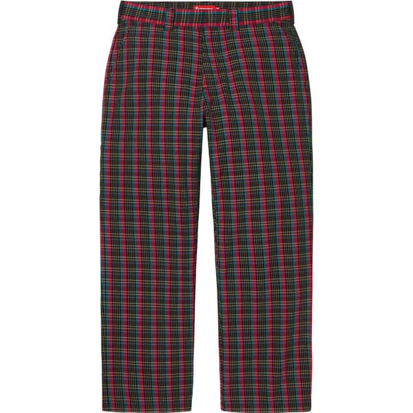 Supreme Work Pant - Red Plaid (front)