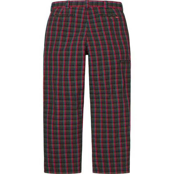 Supreme Work Pant - Red Plaid (front)