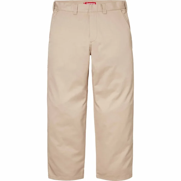 Supreme Work Pant - Tan (front)