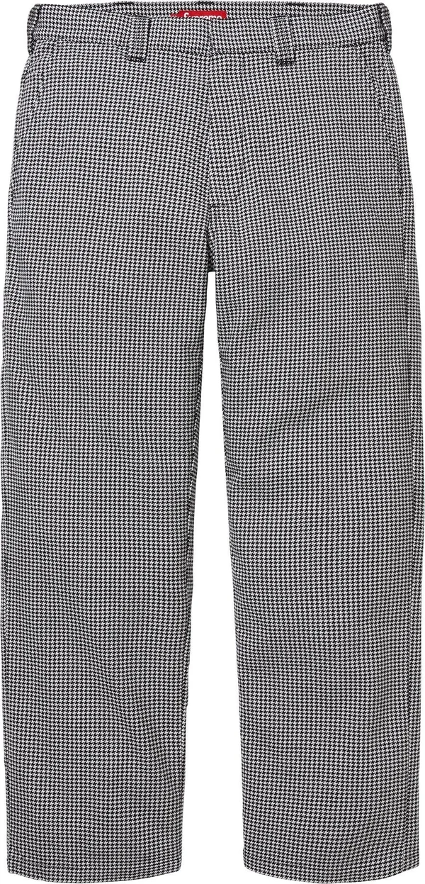 Supreme Work Pant - White Houndstooth (front)
