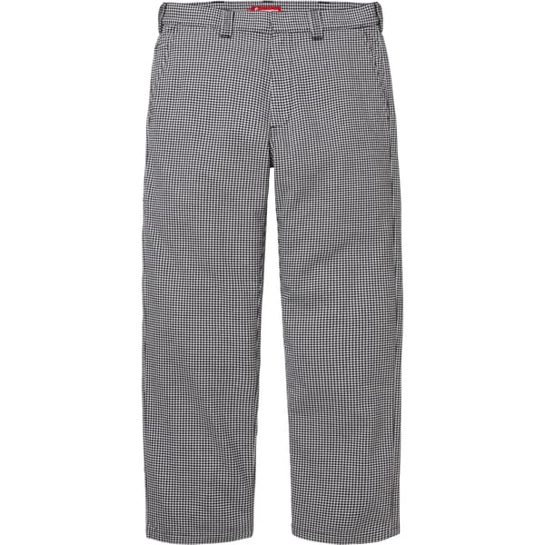 Supreme Work Pant - White Houndstooth (front)