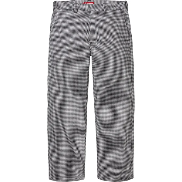 Supreme Work Pant - White Houndstooth (front)