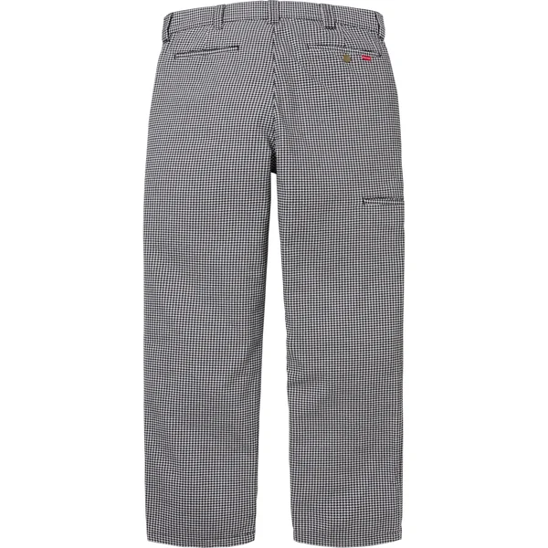Supreme Work Pant - White Houndstooth (front)