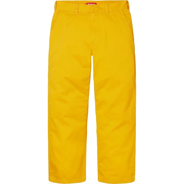 Supreme Work Pant - Yellow (front)