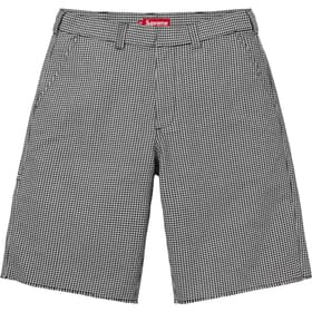 Supreme Work Short White Houndstooth