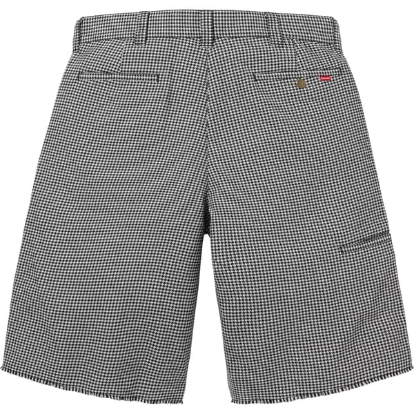 Supreme Work Short - White Houndstooth (front)