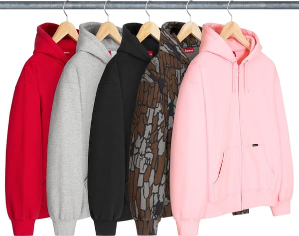 Supreme Work Zip Up Hooded Sweatshirt - Product Image