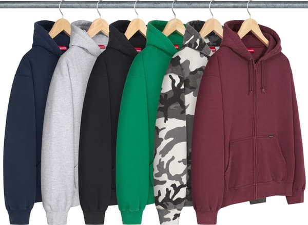 Supreme Work Zip Up Hooded Sweatshirt - Product Image