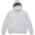 Supreme Work Zip Up Hooded Sweatshirt - Ash Grey (front)