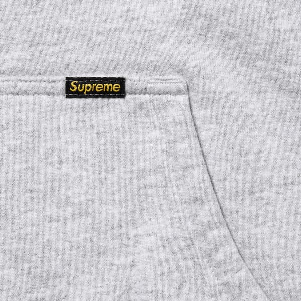 Supreme Work Zip Up Hooded Sweatshirt - Ash Grey (front)