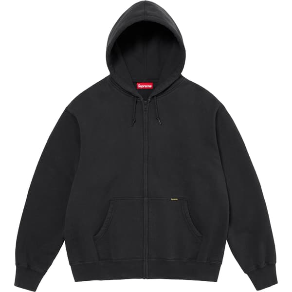 Supreme Work Zip Up Hooded Sweatshirt - Black (front)