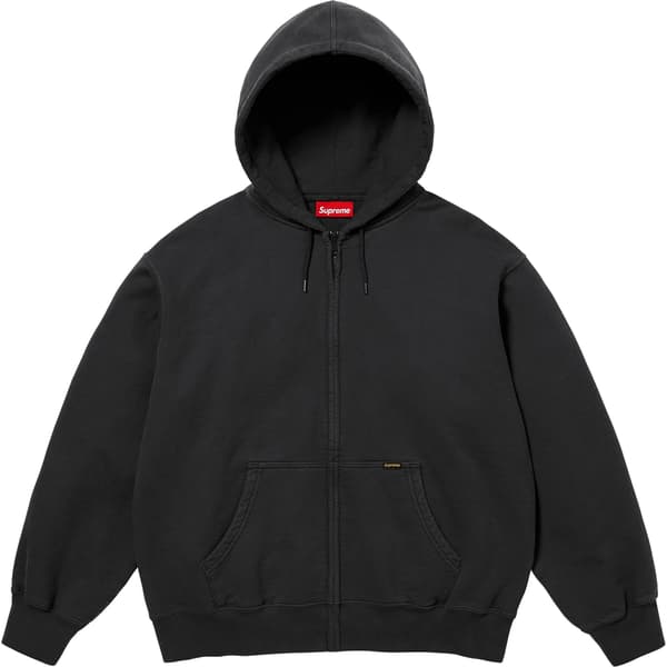 Supreme Work Zip Up Hooded Sweatshirt - Black (front)