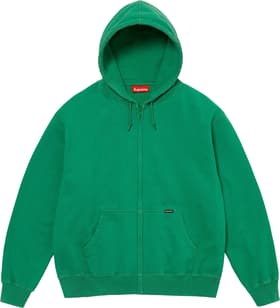 Supreme Work Zip Up Hooded Sweatshirt Green
