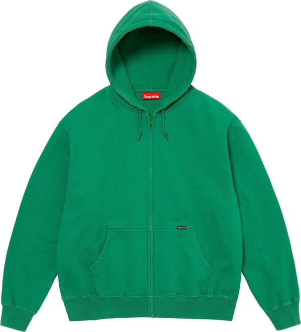 Supreme Work Zip Up Hooded Sweatshirt - Green (front)
