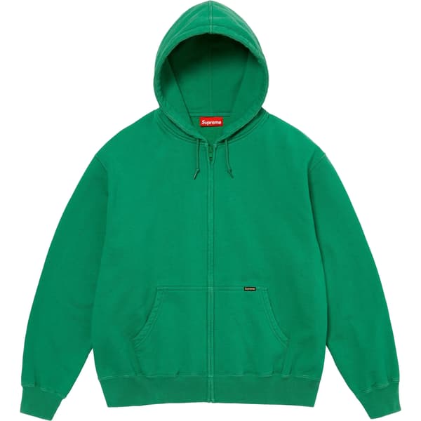 Supreme Work Zip Up Hooded Sweatshirt - Green (front)