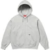 Supreme Work Zip Up Hooded Sweatshirt - Heather Grey (front)