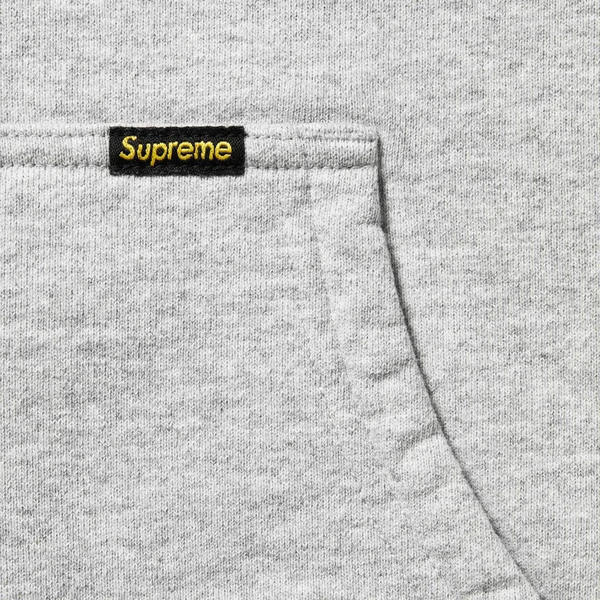 Supreme Work Zip Up Hooded Sweatshirt - Heather Grey (front)