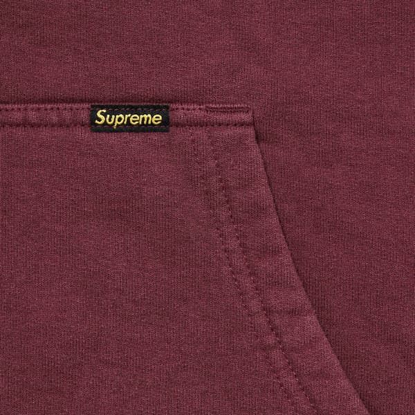 Supreme Work Zip Up Hooded Sweatshirt - Maroon (front)