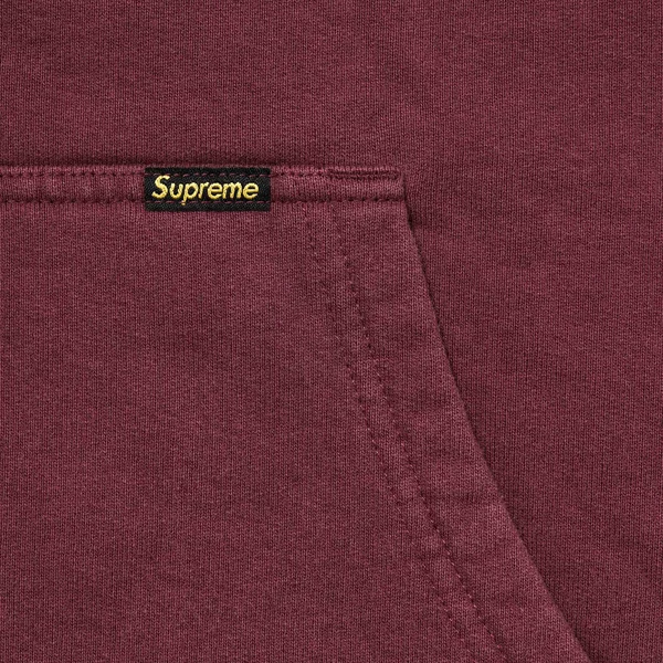 Supreme Work Zip Up Hooded Sweatshirt - Maroon (front)