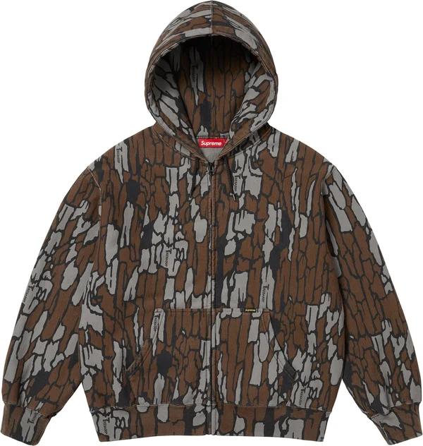 Supreme Work Zip Up Hooded Sweatshirt - Mossy Oak® Trebark® Camo (front)