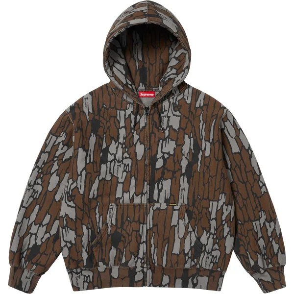 Supreme Work Zip Up Hooded Sweatshirt - Mossy Oak® Trebark® Camo (front)