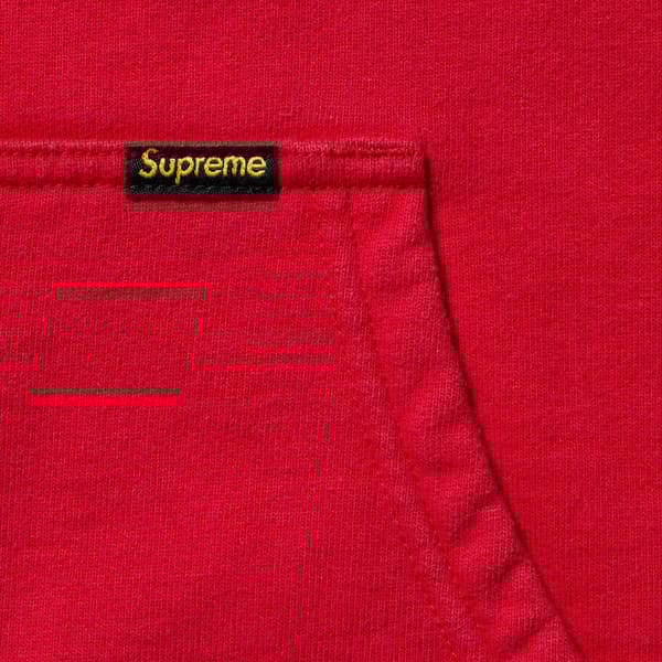 Supreme Work Zip Up Hooded Sweatshirt - Red (front)