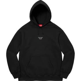 Supreme World Famous Micro Hooded Sweatshirt Black