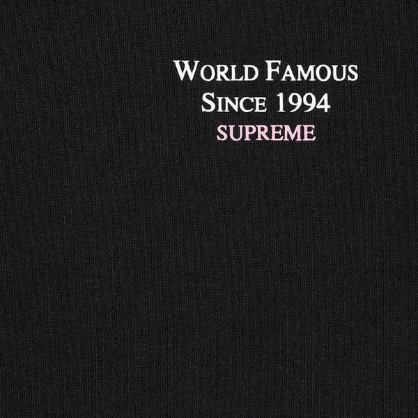 Supreme World Famous Micro Hooded Sweatshirt - Black (front)