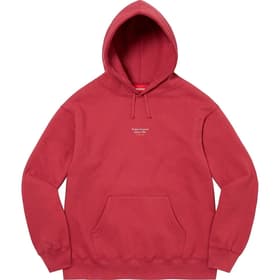 Supreme World Famous Micro Hooded Sweatshirt Dark Red