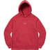 Supreme World Famous Micro Hooded Sweatshirt - Dark Red (front)