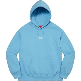 Supreme World Famous Micro Hooded Sweatshirt Light Blue