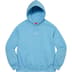 Supreme World Famous Micro Hooded Sweatshirt - Light Blue (front)