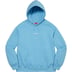 Supreme World Famous Micro Hooded Sweatshirt - Light Blue (front)