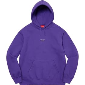 Supreme World Famous Micro Hooded Sweatshirt Purple