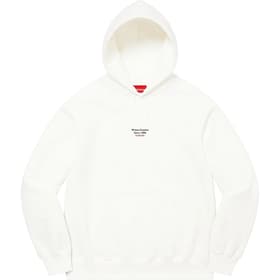 Supreme World Famous Micro Hooded Sweatshirt White