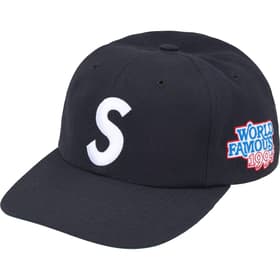 Supreme World Famous S Logo 6-Panel Navy