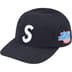 Supreme World Famous S Logo 6-Panel - Navy (front)