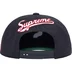 Supreme World Famous S Logo 6-Panel - Navy (front)