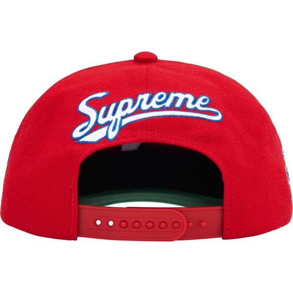 Supreme World Famous S Logo 6-Panel - Red (front)