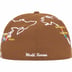 Supreme Worldwide Box Logo New Era - Brown (front)