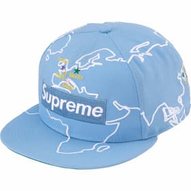 Supreme Worldwide Box Logo New Era Light Blue